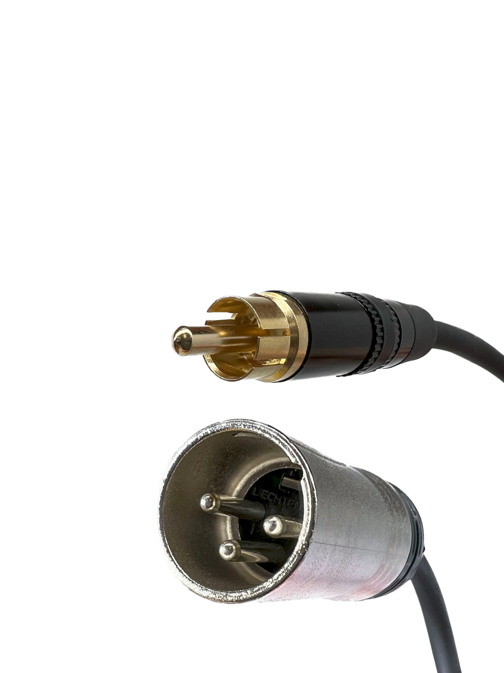 Pro Audio XLR Male to RCA Male Cables