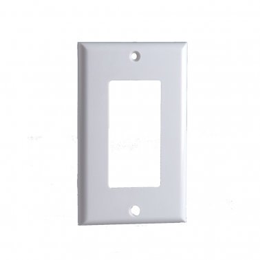 White Decorator Style Cover Plates - 1 Gang, 2 Gang, 3 Gang