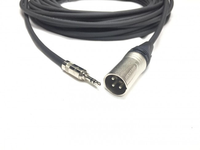 Unbalanced XLR Male to 3.5mm TRS Audio Cables with Neutrik Connectors -  Custom Cable Connection