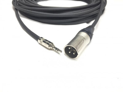 75ft XLR Male to 3.5mm Male Stereo Cable 24 AWG - Unbalanced