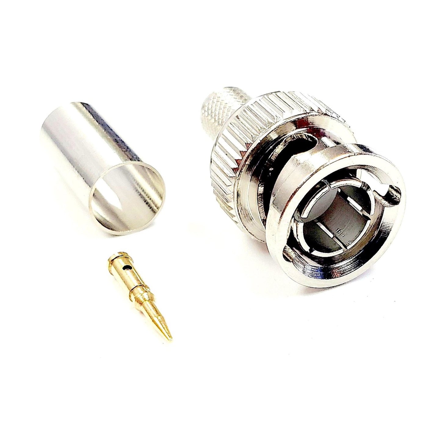 BNC Crimp Connector for Belden 1694A - 6 GHz - 75 Ohm