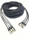 BNC HD-SDI, 2 XLR 3 Pin and DMX 5 Pin XLR Snake Cable - 80 Foot