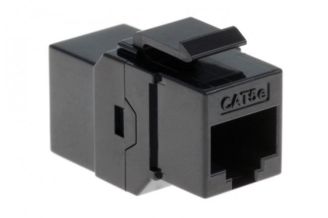 10 Pack Cat5e Coupler Keystone Jack/Jack Black