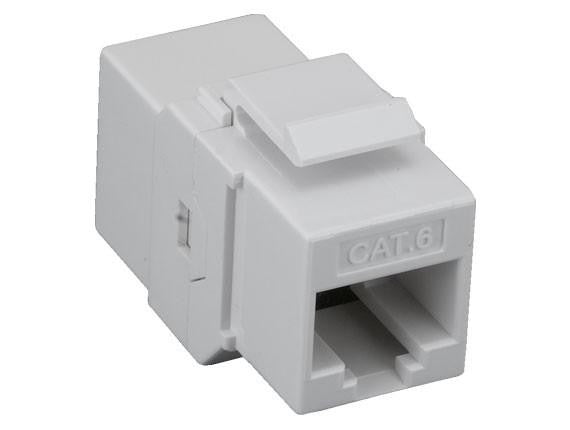 Cat6 Coupler Keystone Jack/Jack White