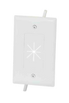 DataComm 45-0014-WH Wall Plate 1 Gang Flexible Opening White
