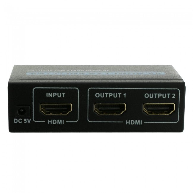 HDMI 1x2 Splitter 4K, 1 HDMI Female Input x 2 HDMI Female Output - Custom  Cable Connection