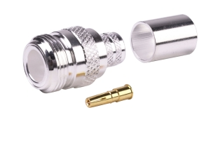 N Female connector for LMR-400, RG-8/U, 9913