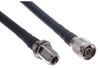 N Female Bulkhead to N Male LMR-240 Ultraflex Cable 75ft