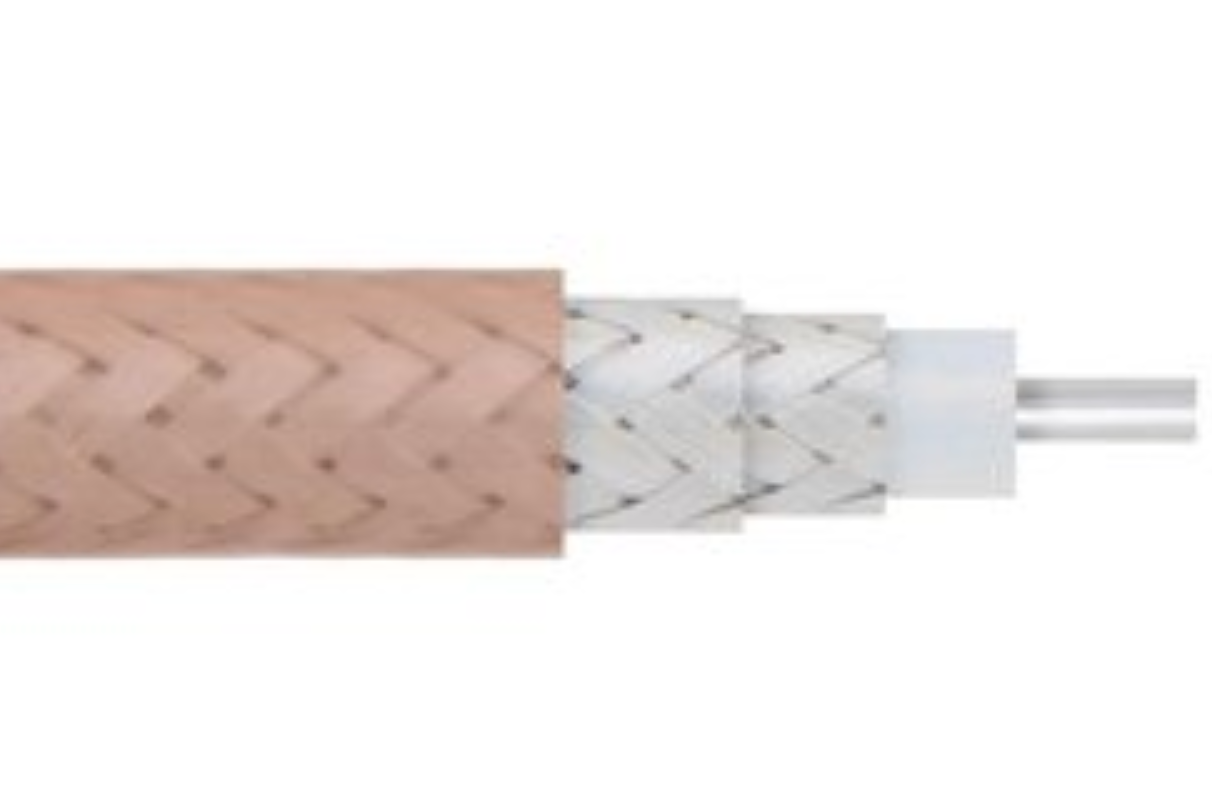 RG142 Silver Coated Coaxial Cable Double Braided Shield 50 Ohm