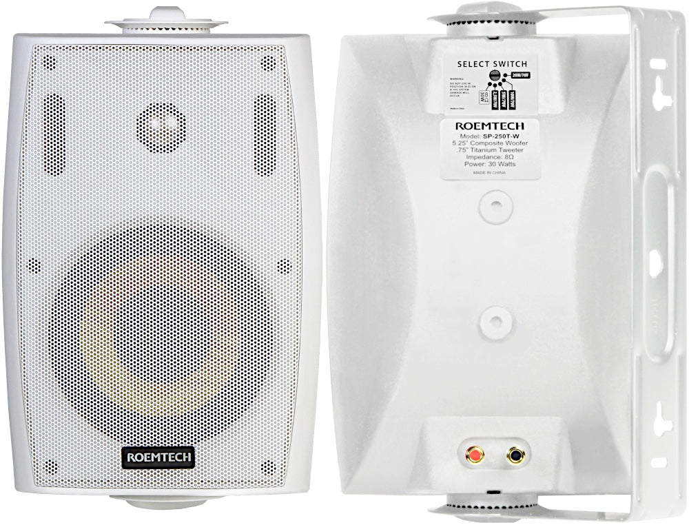 Roemtech SP-250 40 Watt 5.25" 2 Way Ported Design - Speaker Pair