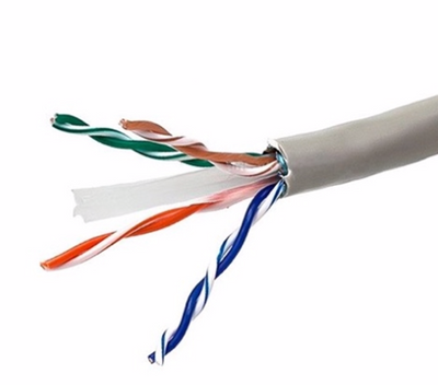 Cat6 UTP Solid Plenum Cable with Spline - 1,000ft Pull Box - UL Listed
