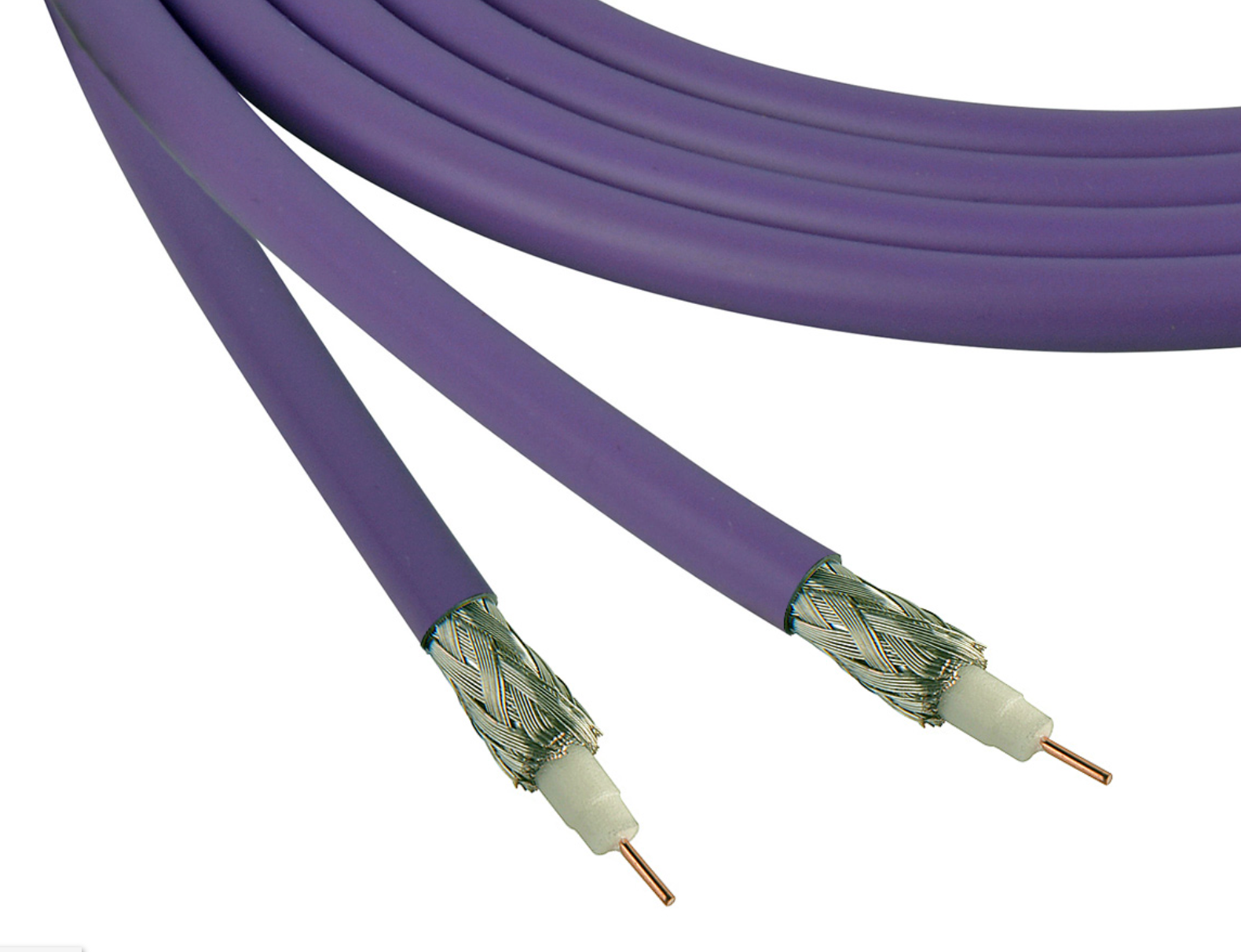 Belden 4855P Plenum 12G-SDI 4K UHD Violet Coax Cable - 23 AWG - 1000 Foot