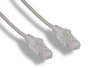 Slim CAT6A Ethernet Patch Cables - 28 AWG Clear Boot