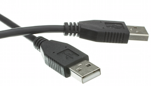 10ft USB 2.0 A/A Cable Black