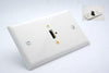 White Wall plate with HDMI Feed Thru Jack - Philmore 75-667